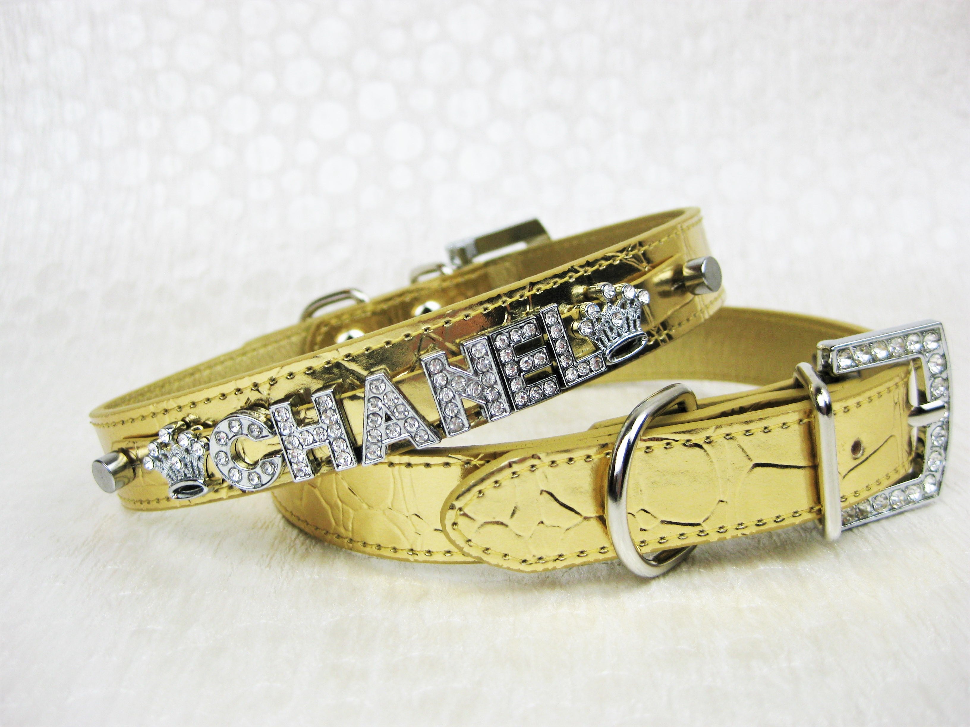 Collar | Gold Croc